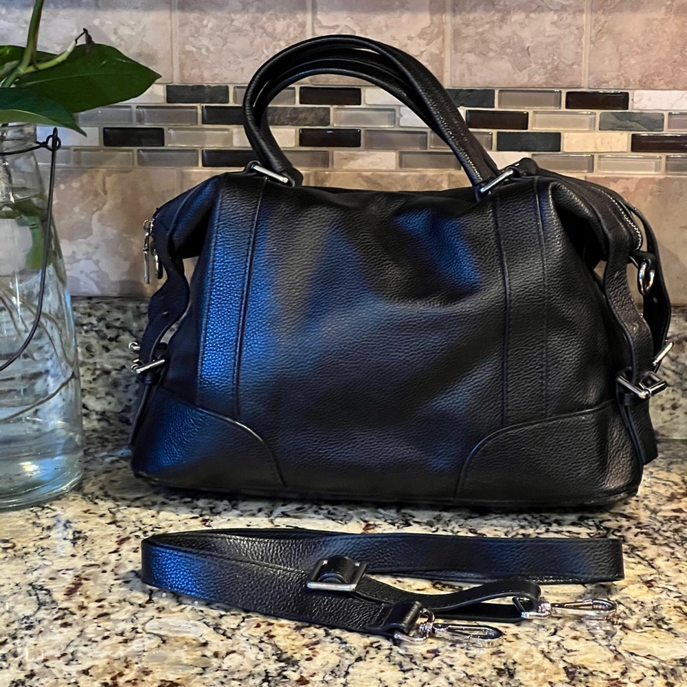 Black Leather Handbag
